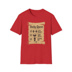 Daily Quest – 'Lift Heavy  Eat Well  Level Up' Fitness RPG Tee