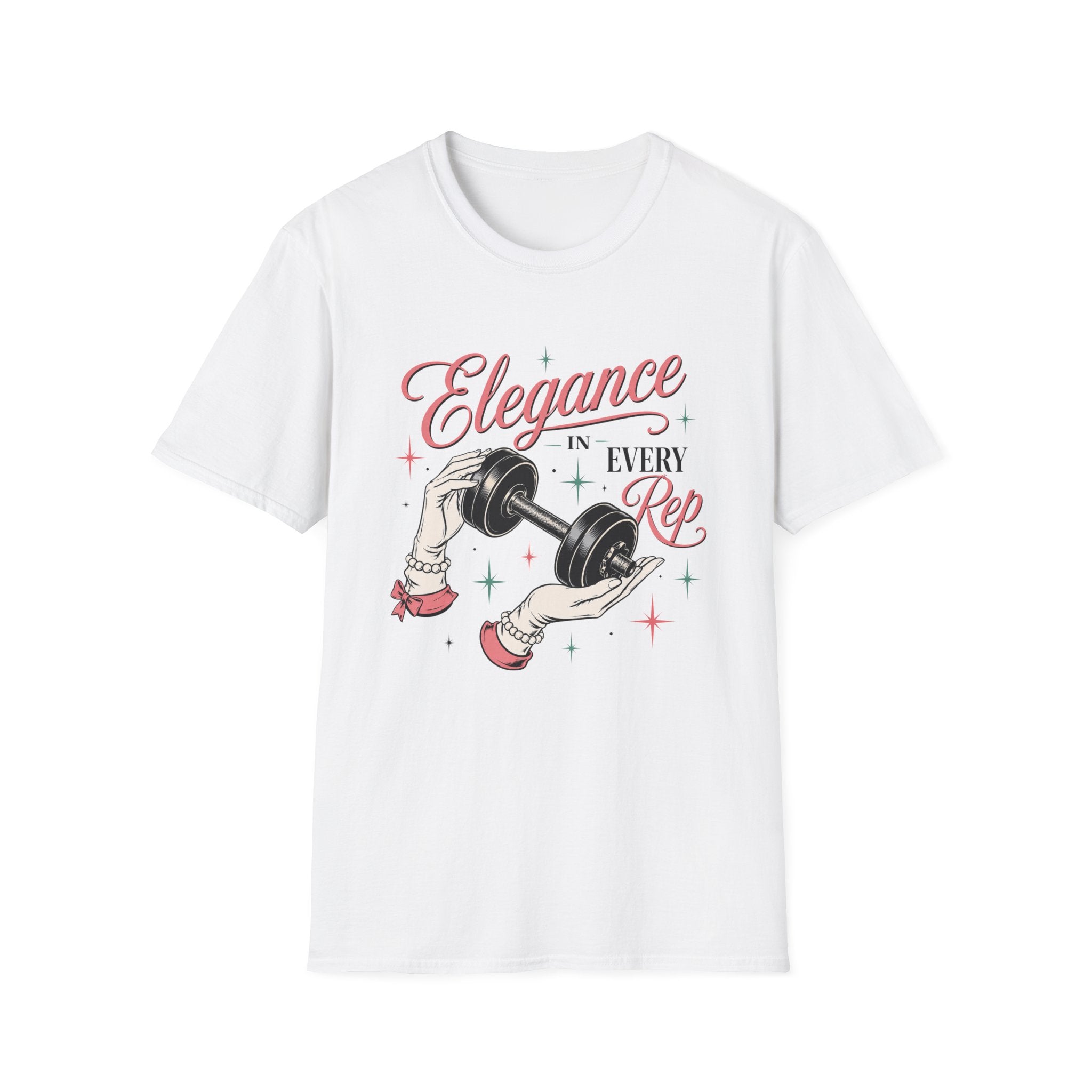 Elegance in Every Rep — Feminine Weightlifting Gym Tee