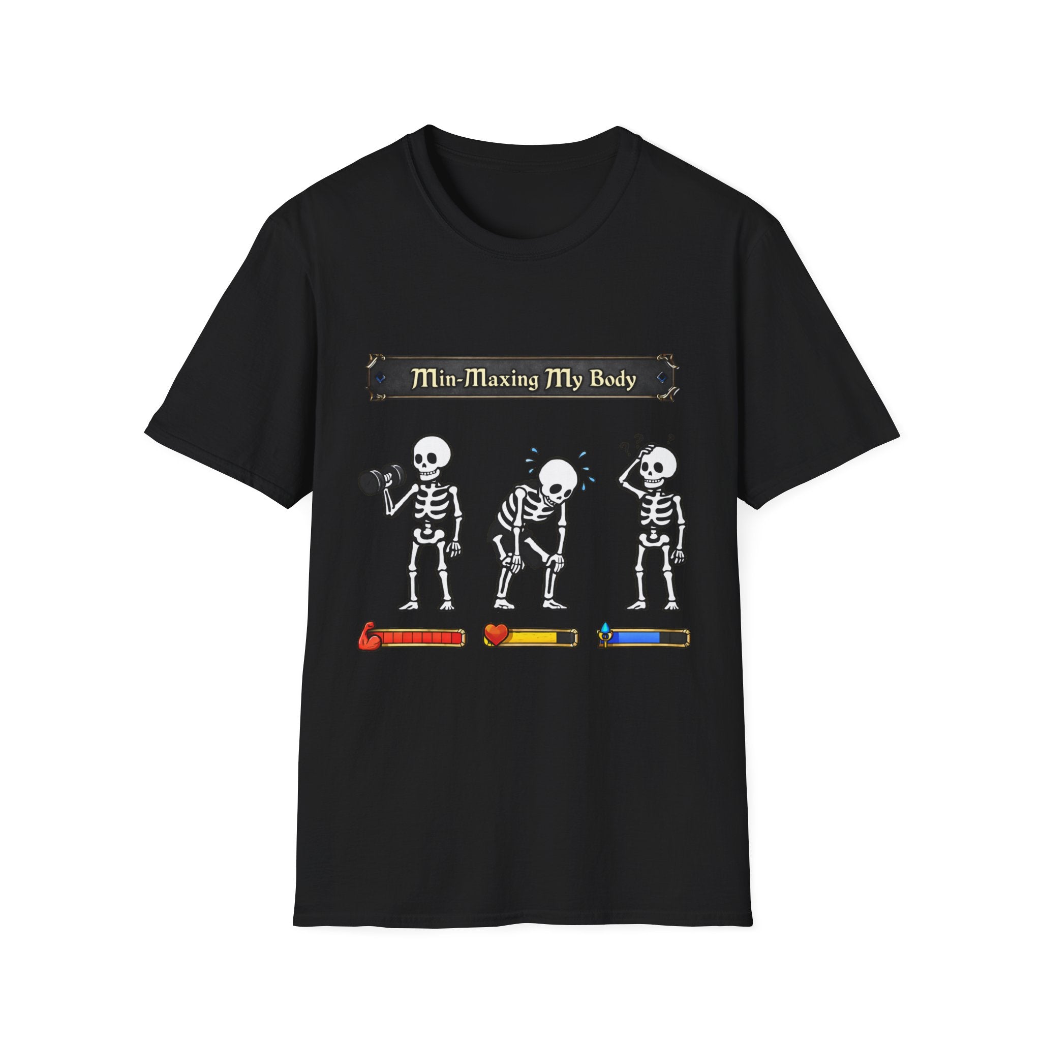 Min Maximizing My Body Skeleton Workout T-Shirt