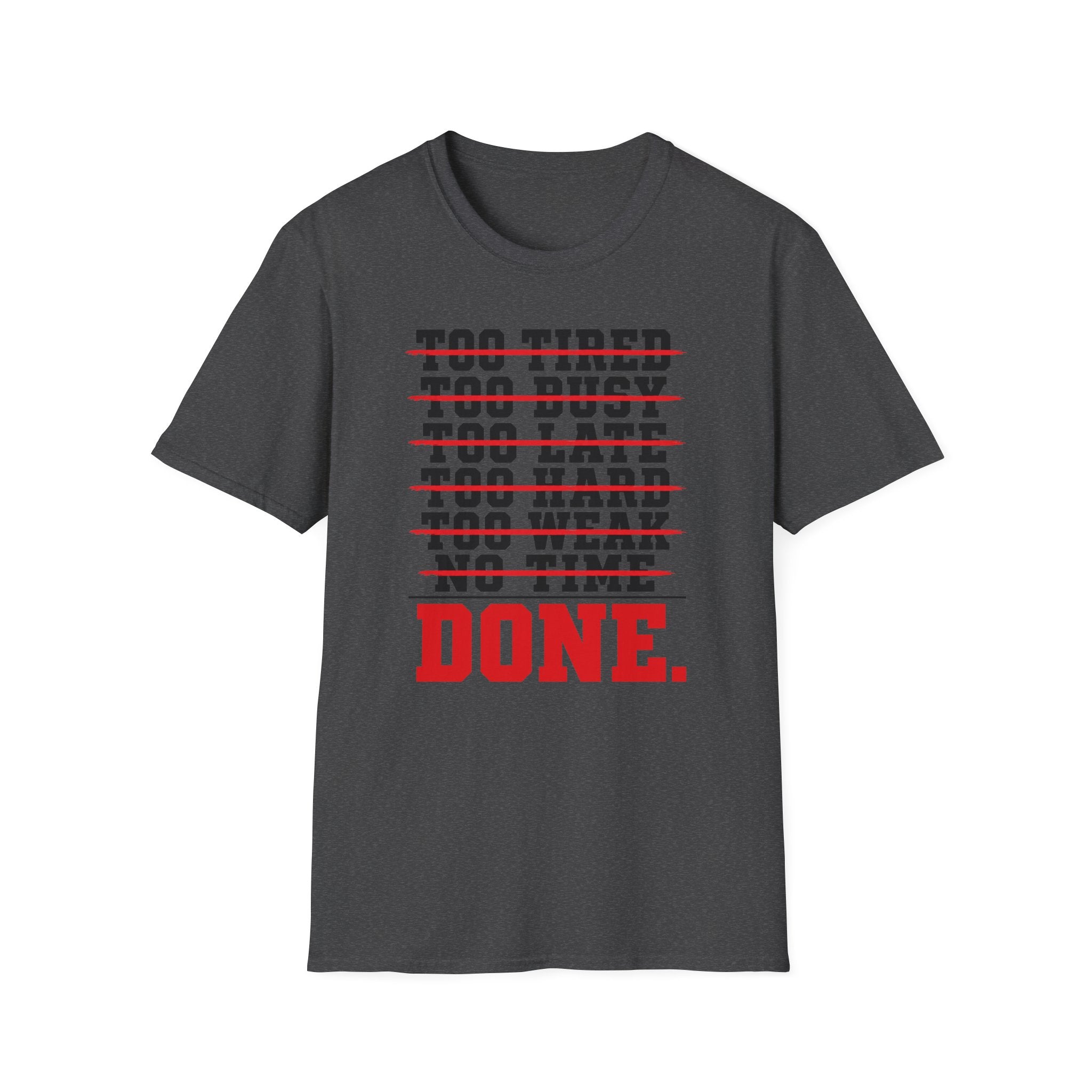Done — Fitness & Hustle Workout Tee