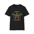 Level Up Gaining XP Daily - Gamer Gym Tee