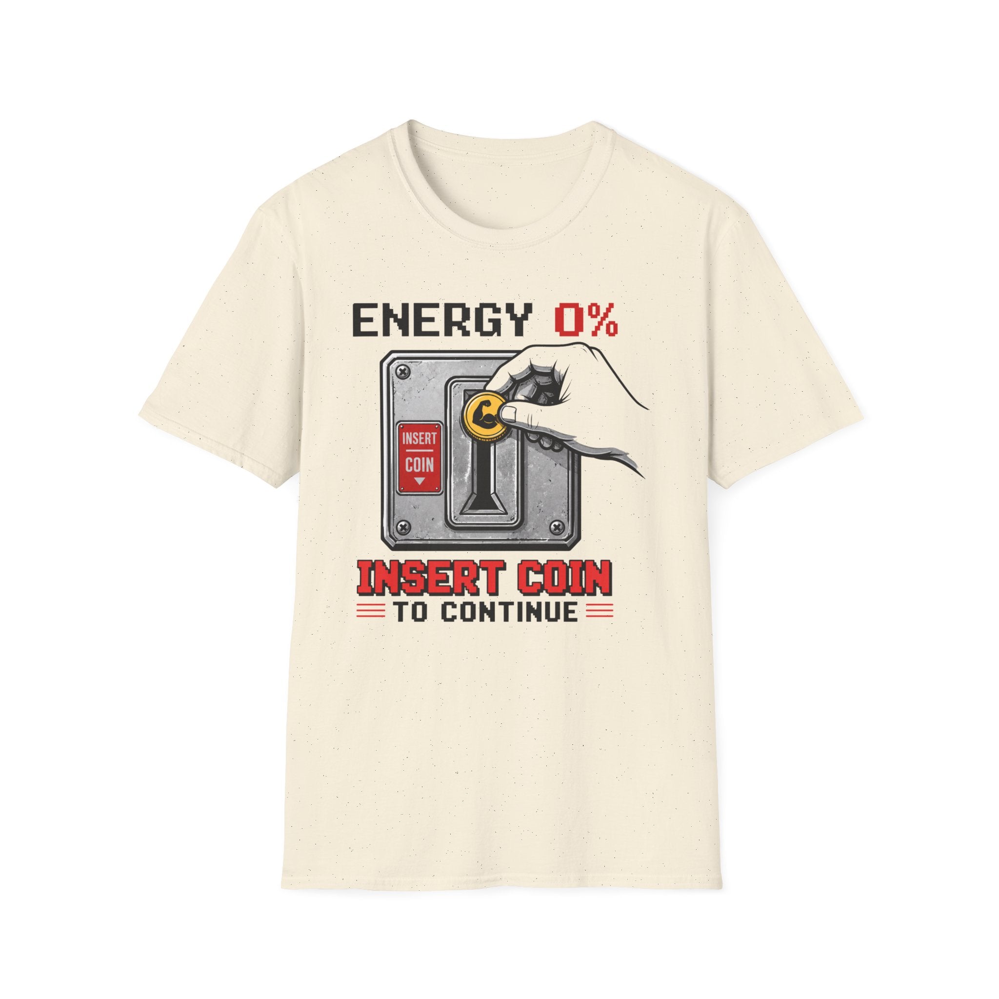 Energy 0% "Insert Coin to Continue" T-Shirt