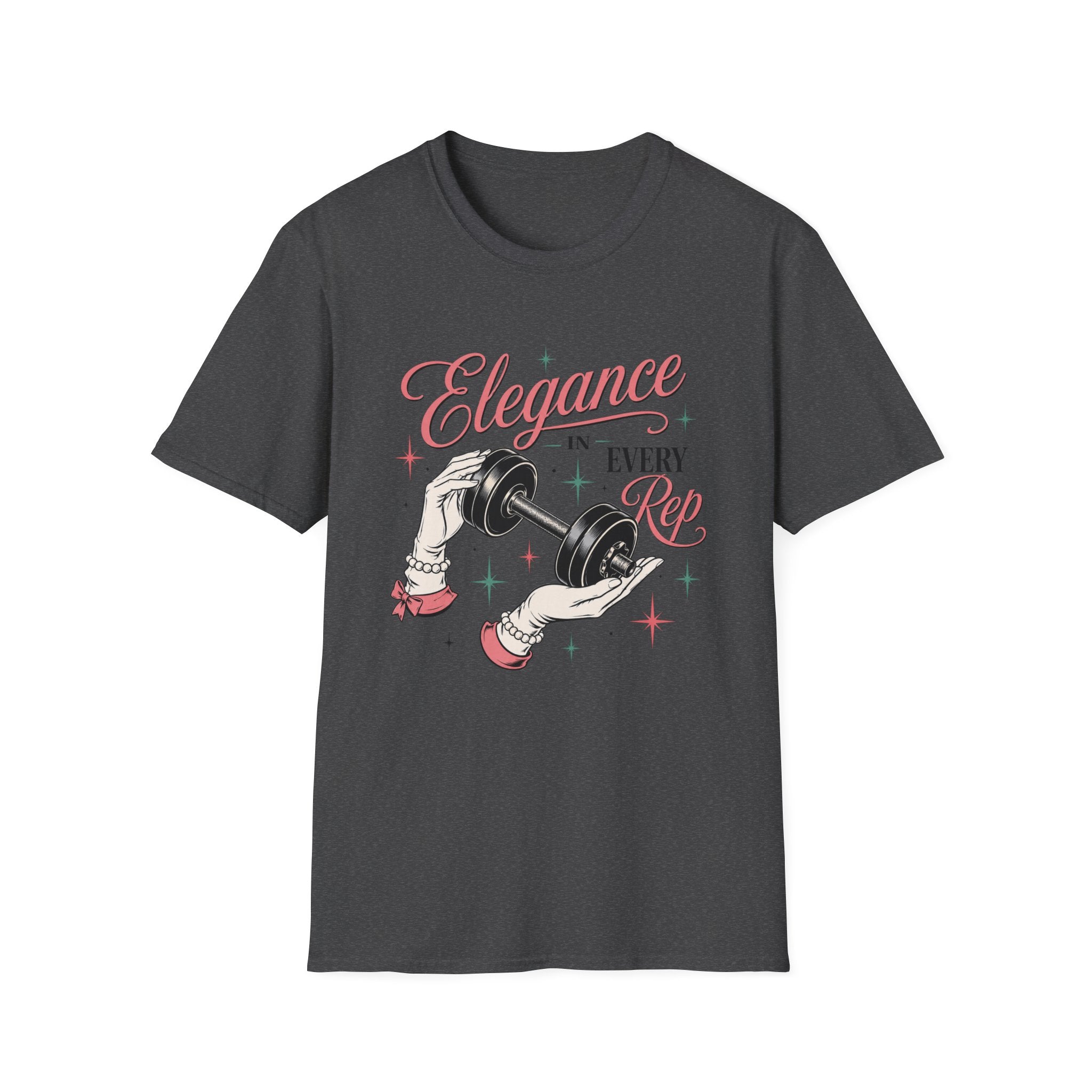 Elegance in Every Rep — Feminine Weightlifting Gym Tee