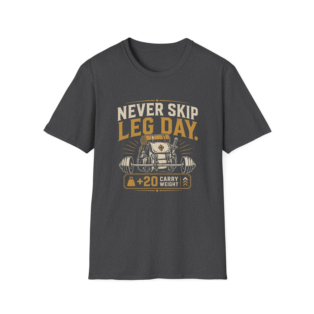 Never Skip Leg Day Gym Workout Tee