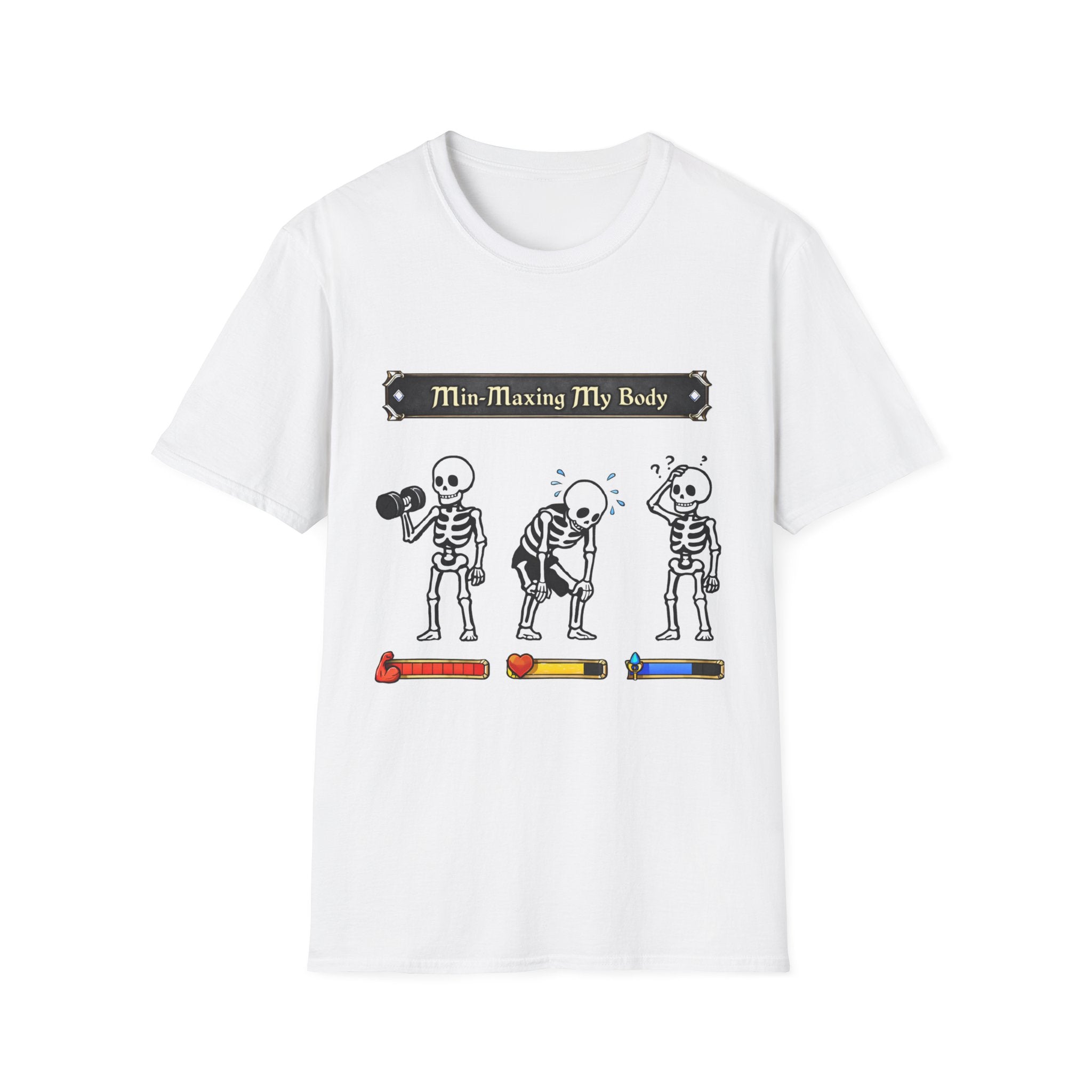 Min Maximizing My Body Skeleton Workout T-Shirt