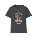 Forged In Iron Black – Blacksmith Hammer & Anvil Graphic Tee