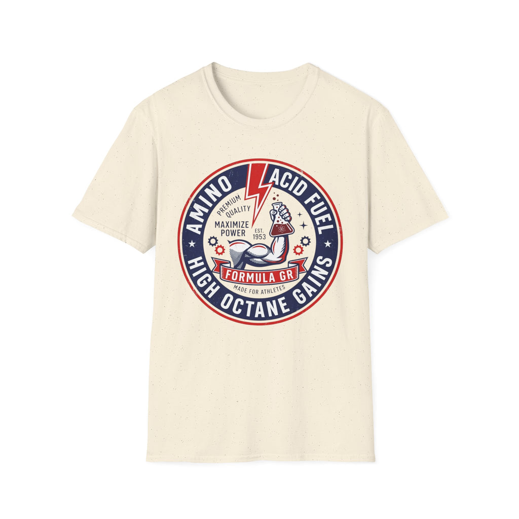 Amino Acid Fuel: High Octane Gains Retro Gym Tee