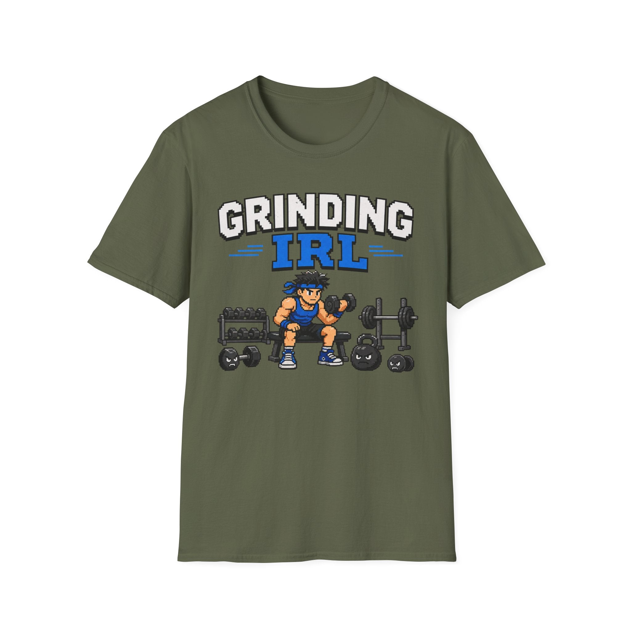 Grinding IRL — Gym Workout Motivation Tee