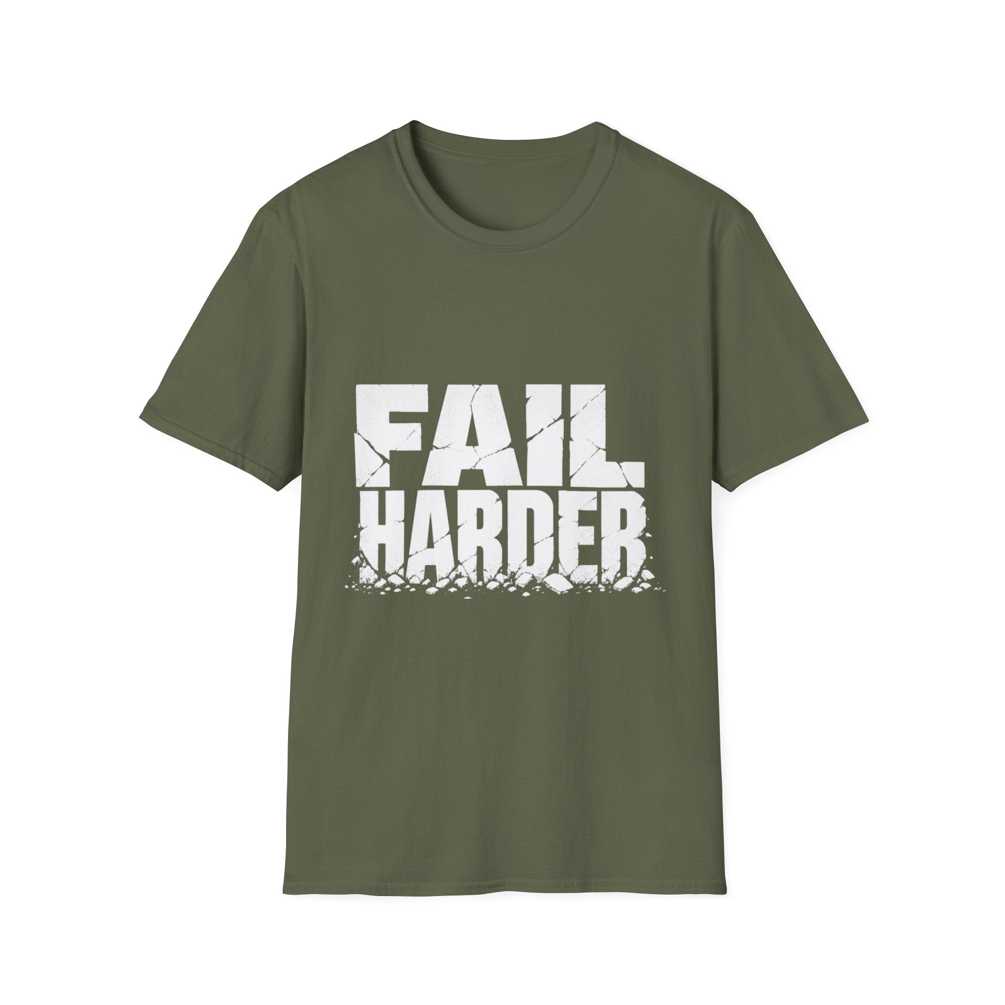 Fail Harder — Motivational Grit Graphic Tee