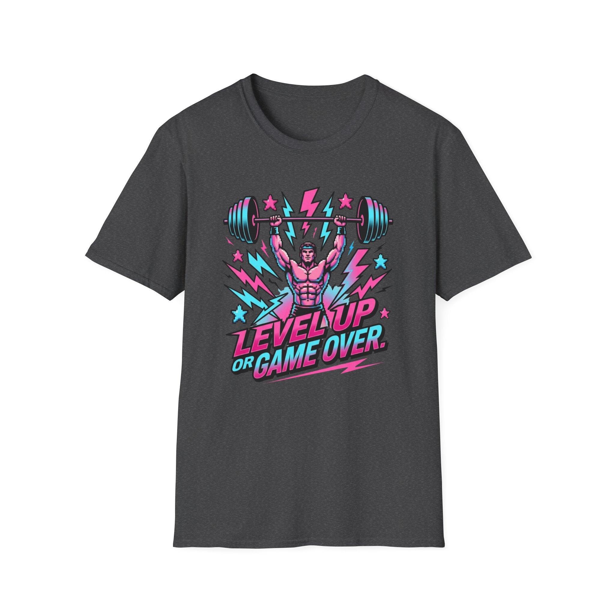 Level Up or Game Over Retro Gamer Gym Tee