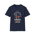 Forged In Iron Black – Blacksmith Hammer & Anvil Graphic Tee