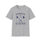 Pardon My Gains — Vintage Weightlifting Gym Tee