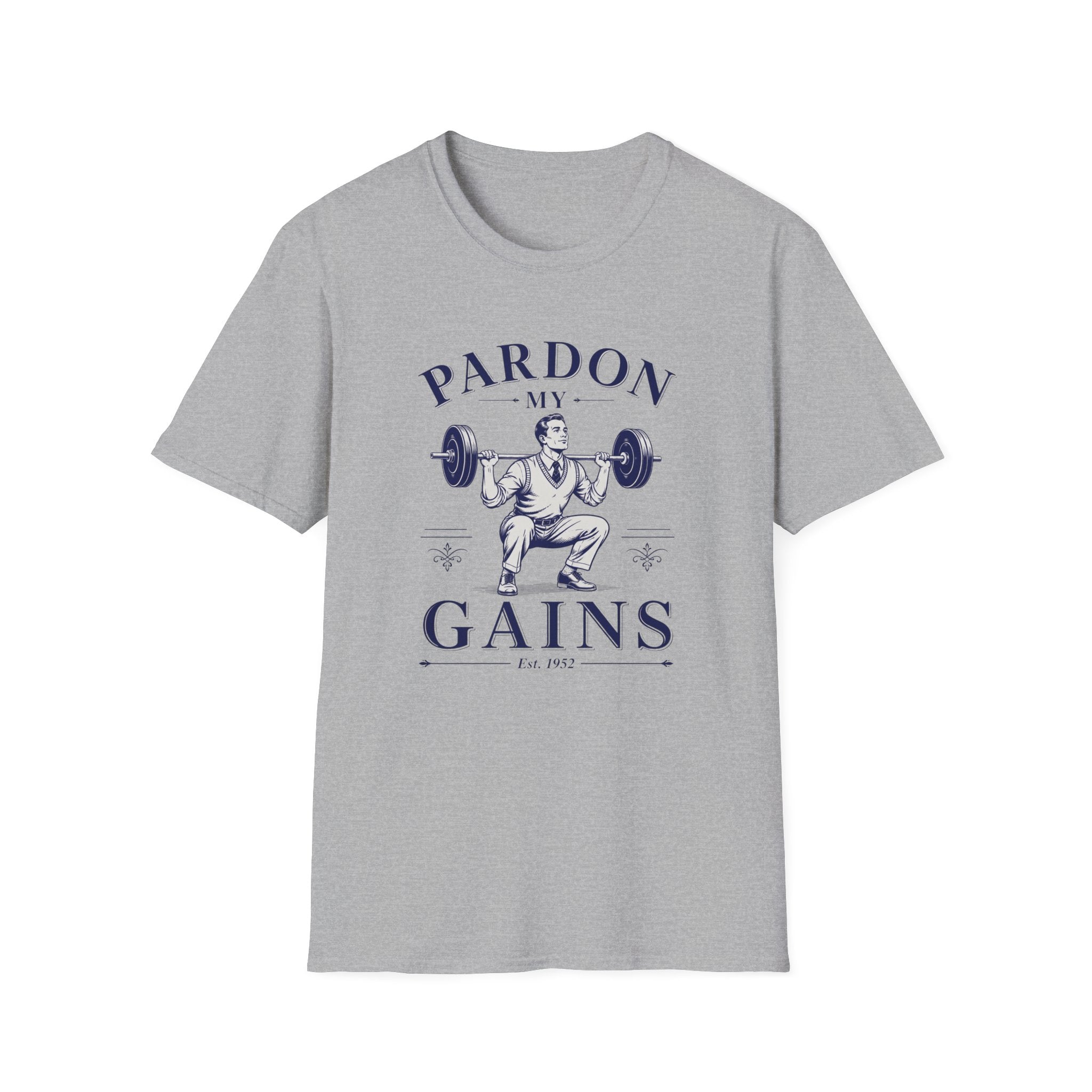 Pardon My Gains — Vintage Weightlifting Gym Tee