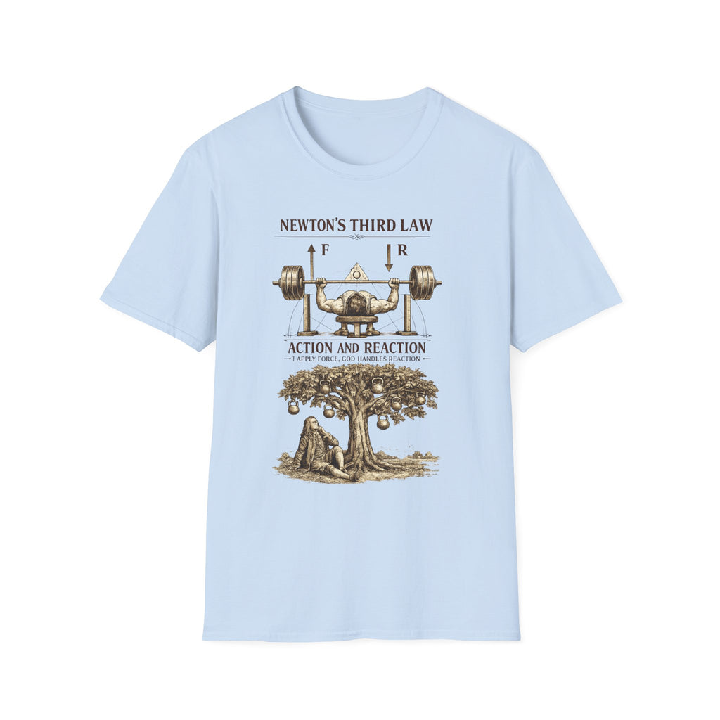 Newton's Third Law – 'Action and Reaction' Vintage Science Gym Tee