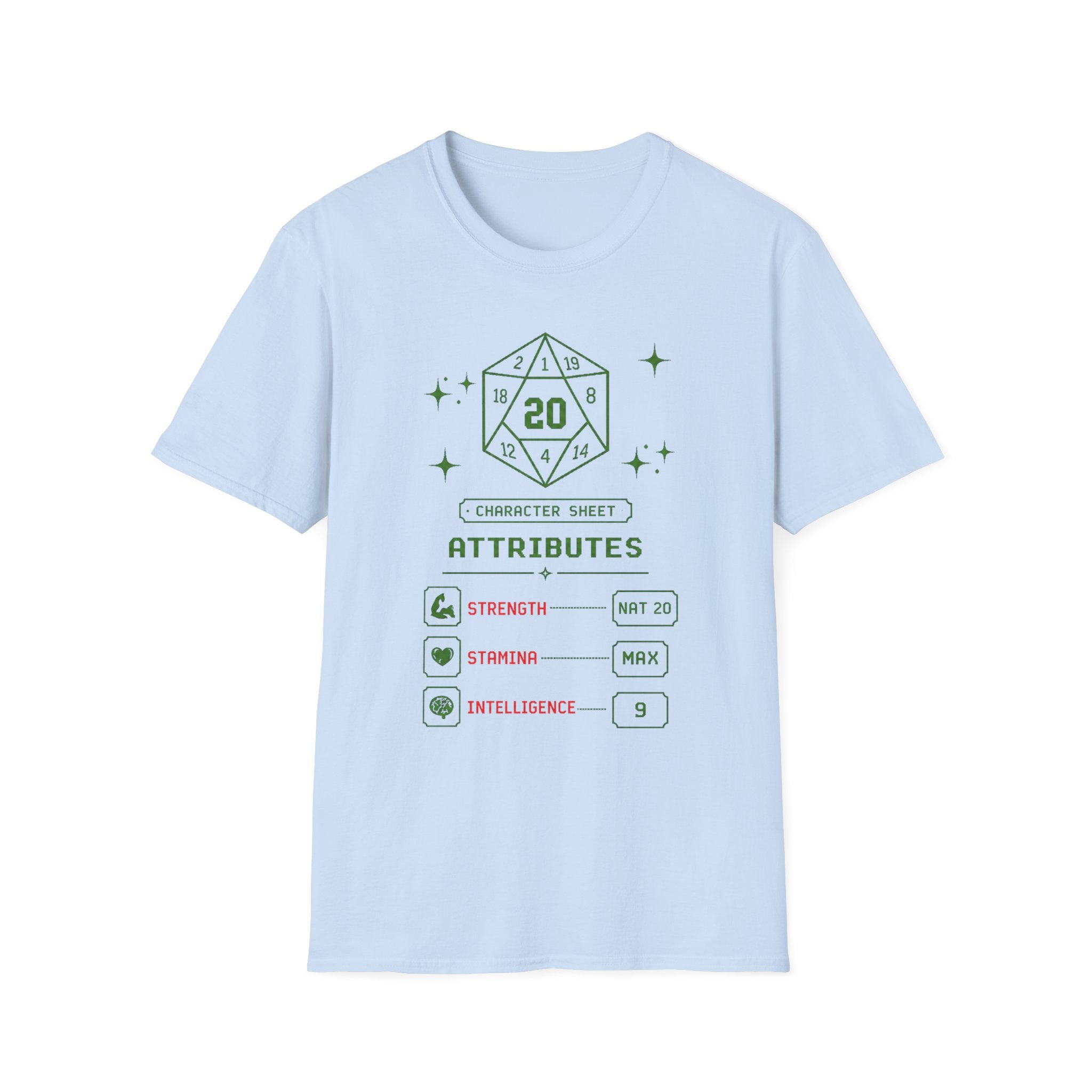 Gym RPG Stats Tee