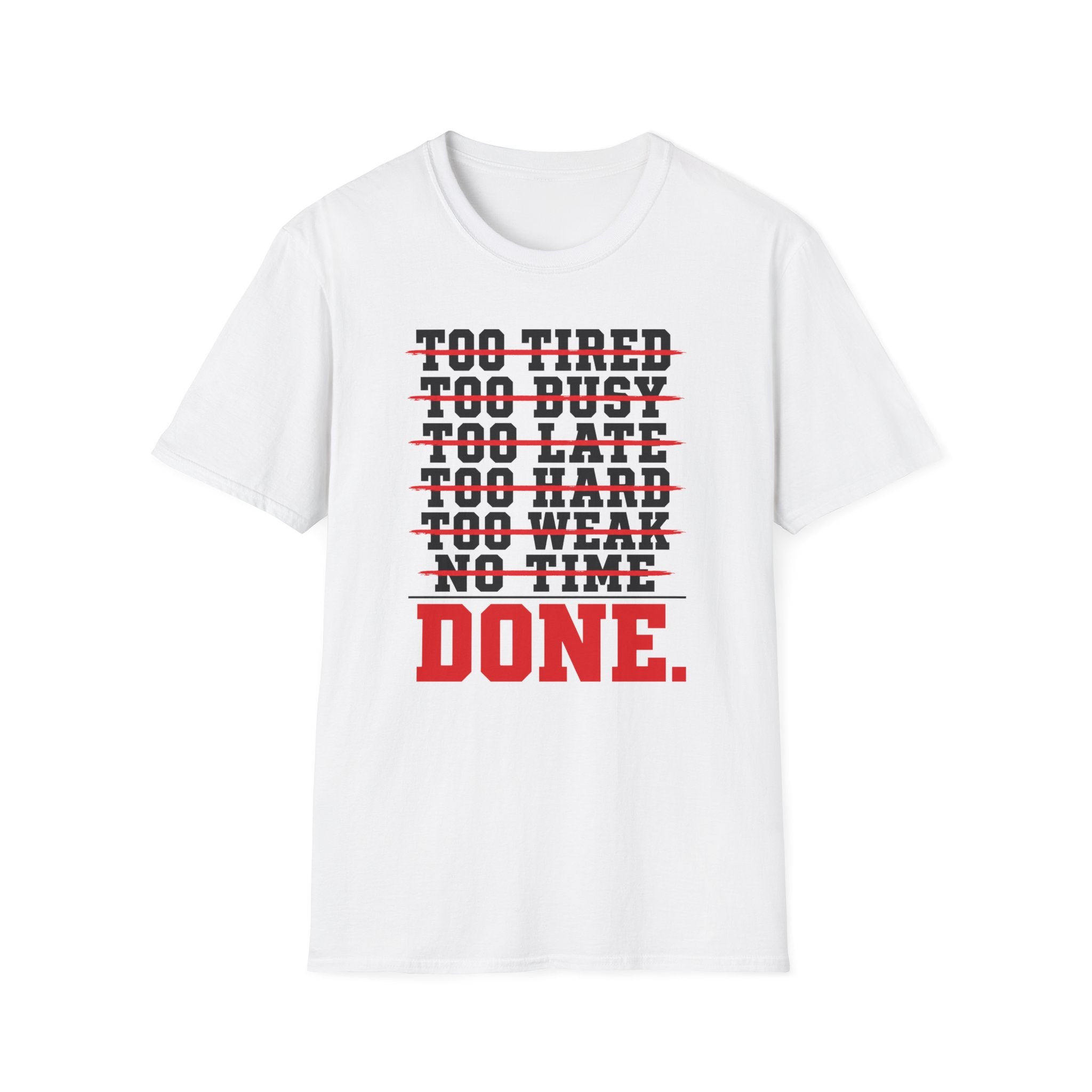 Done — Fitness & Hustle Workout Tee