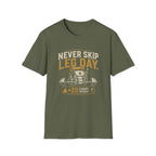 Never Skip Leg Day Gym Workout Tee