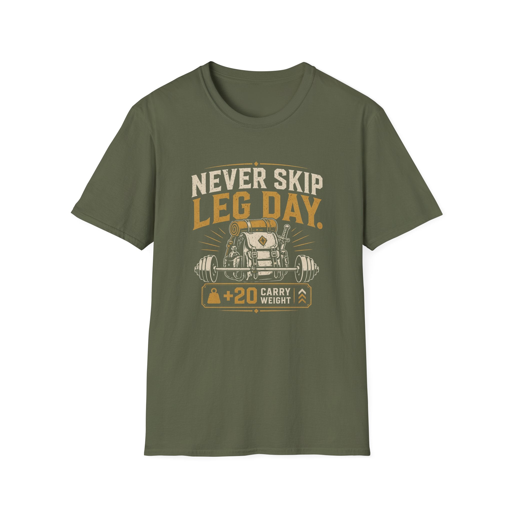 Never Skip Leg Day Gym Workout Tee