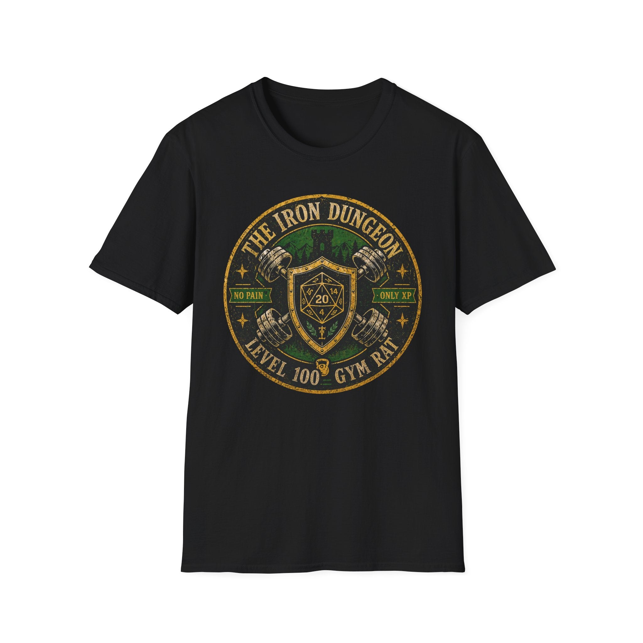 "The Iron Dungeon" Level 100 Gym Rat Tee