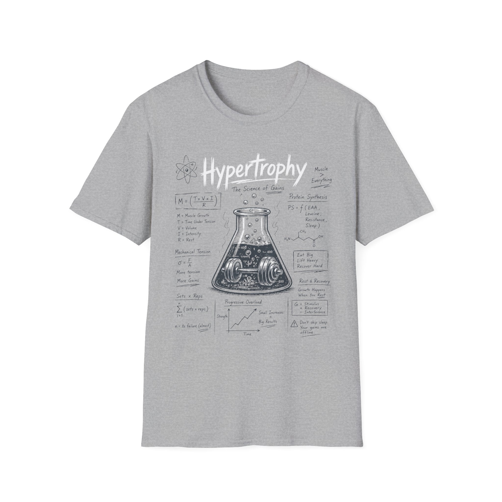 Hypertrophy Science of Gains — Fitness Tee