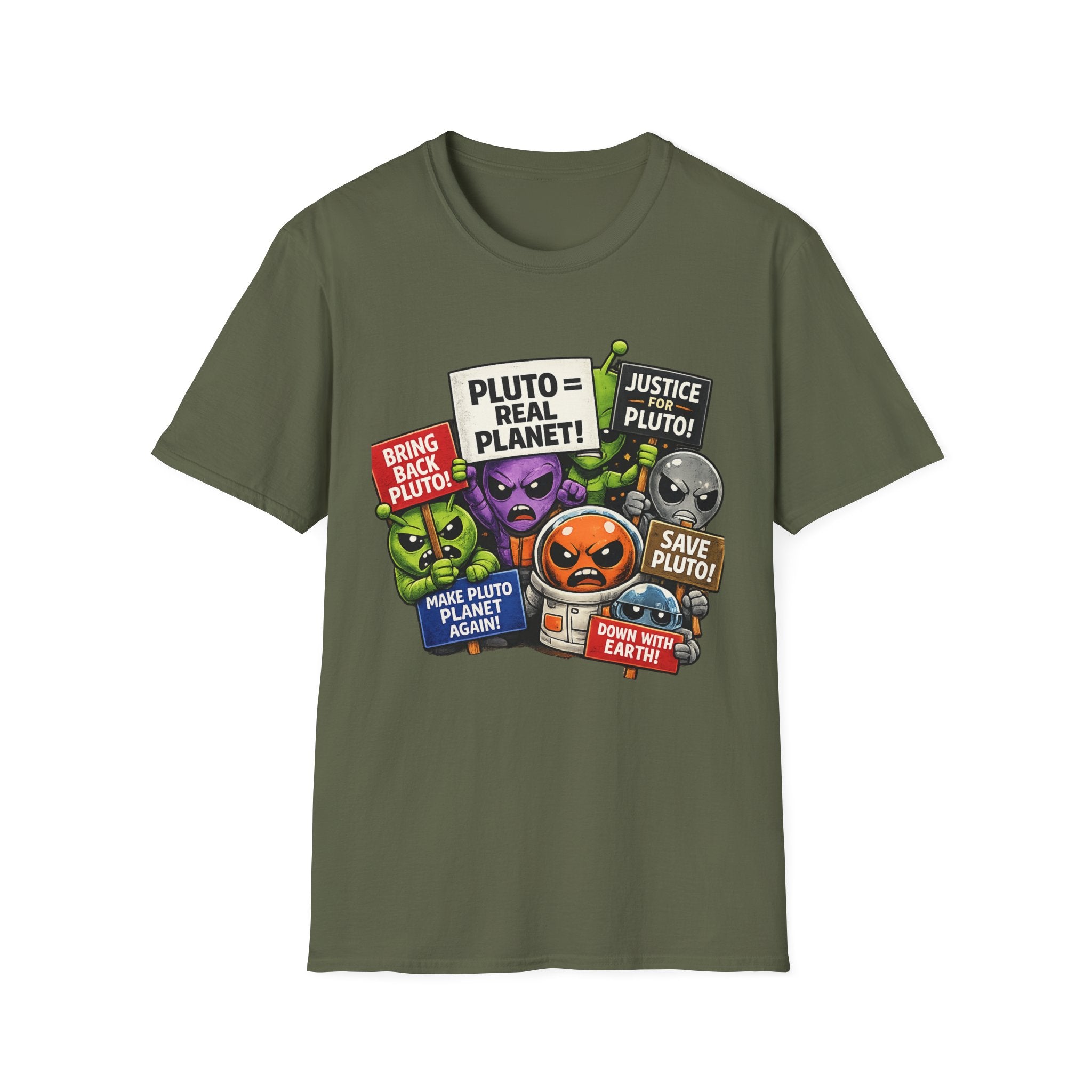 Pluto Picket Line | Nerd Graphic Tee