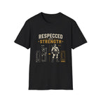Respected Into Strength Vintage Fitness Graphic Tee