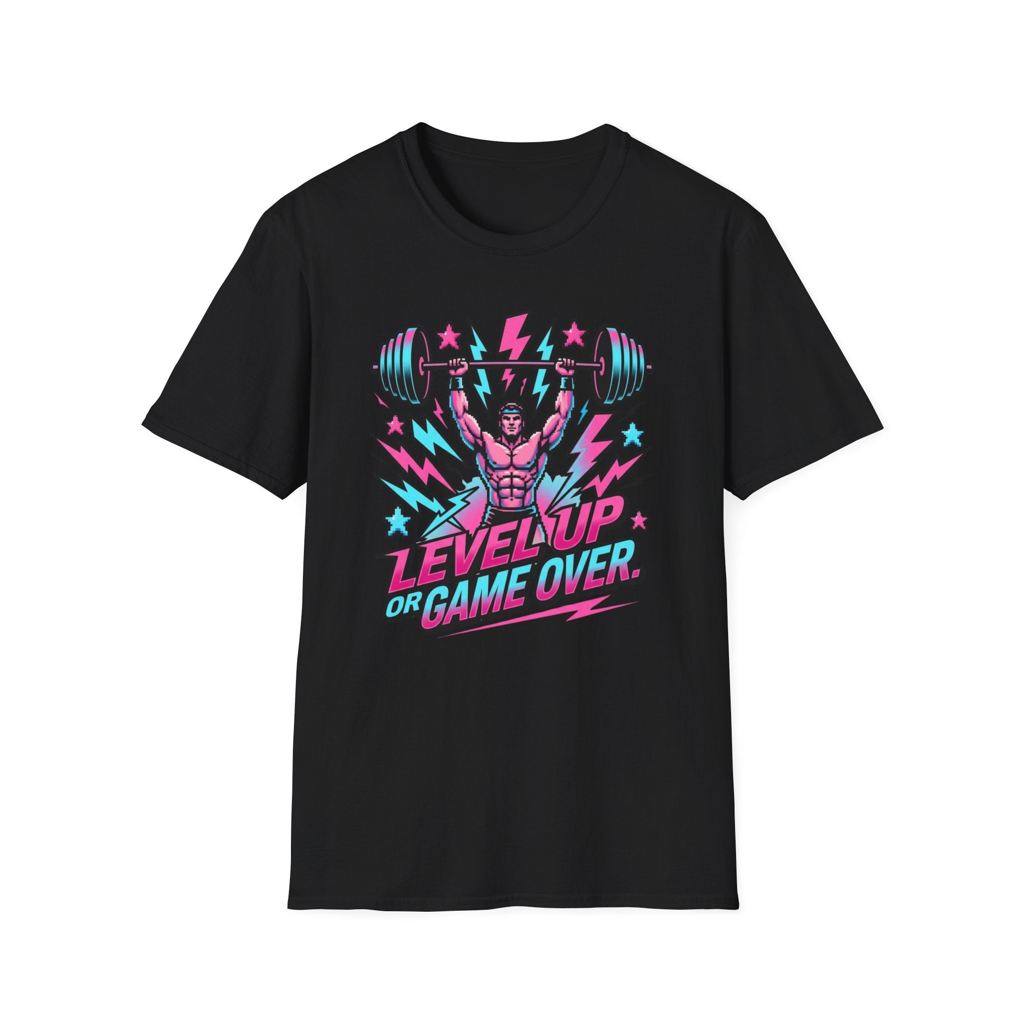Level Up or Game Over Retro Gamer Gym Tee