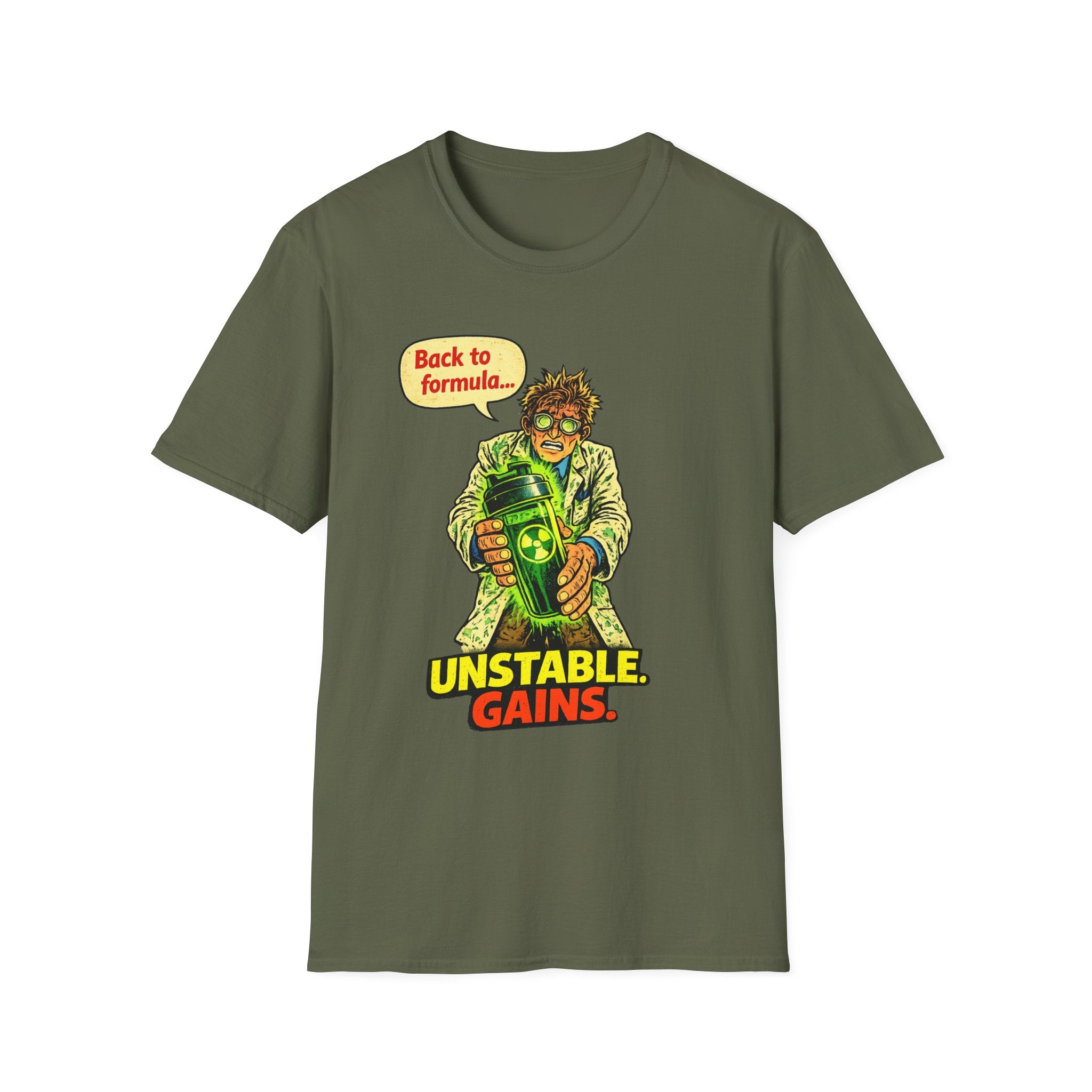 Back to Formula - Unstable Gains | Comic Book Scientist Gym Tee