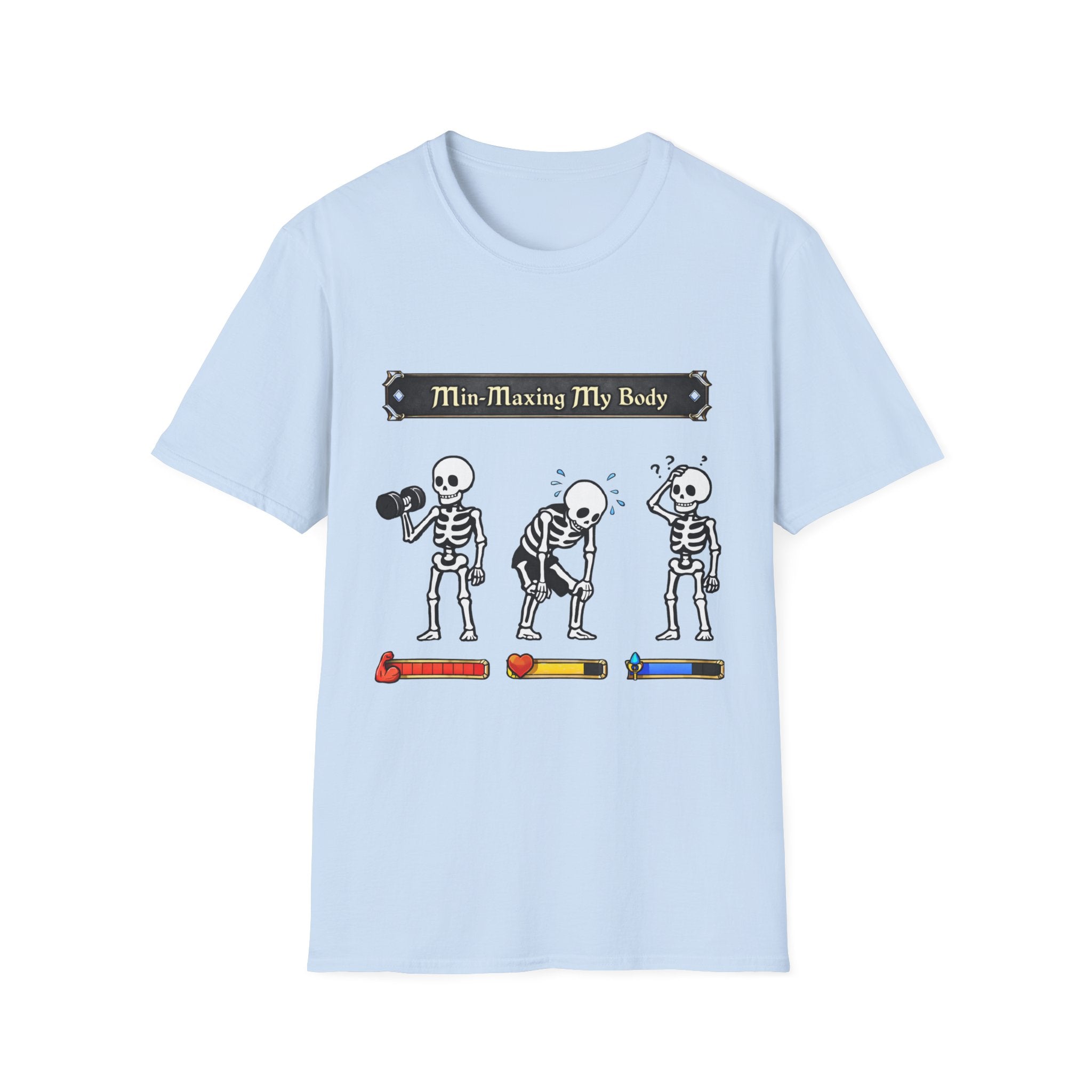 Min Maximizing My Body Skeleton Workout T-Shirt