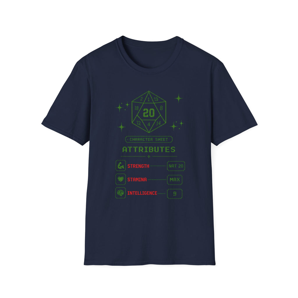 Gym RPG Stats Tee