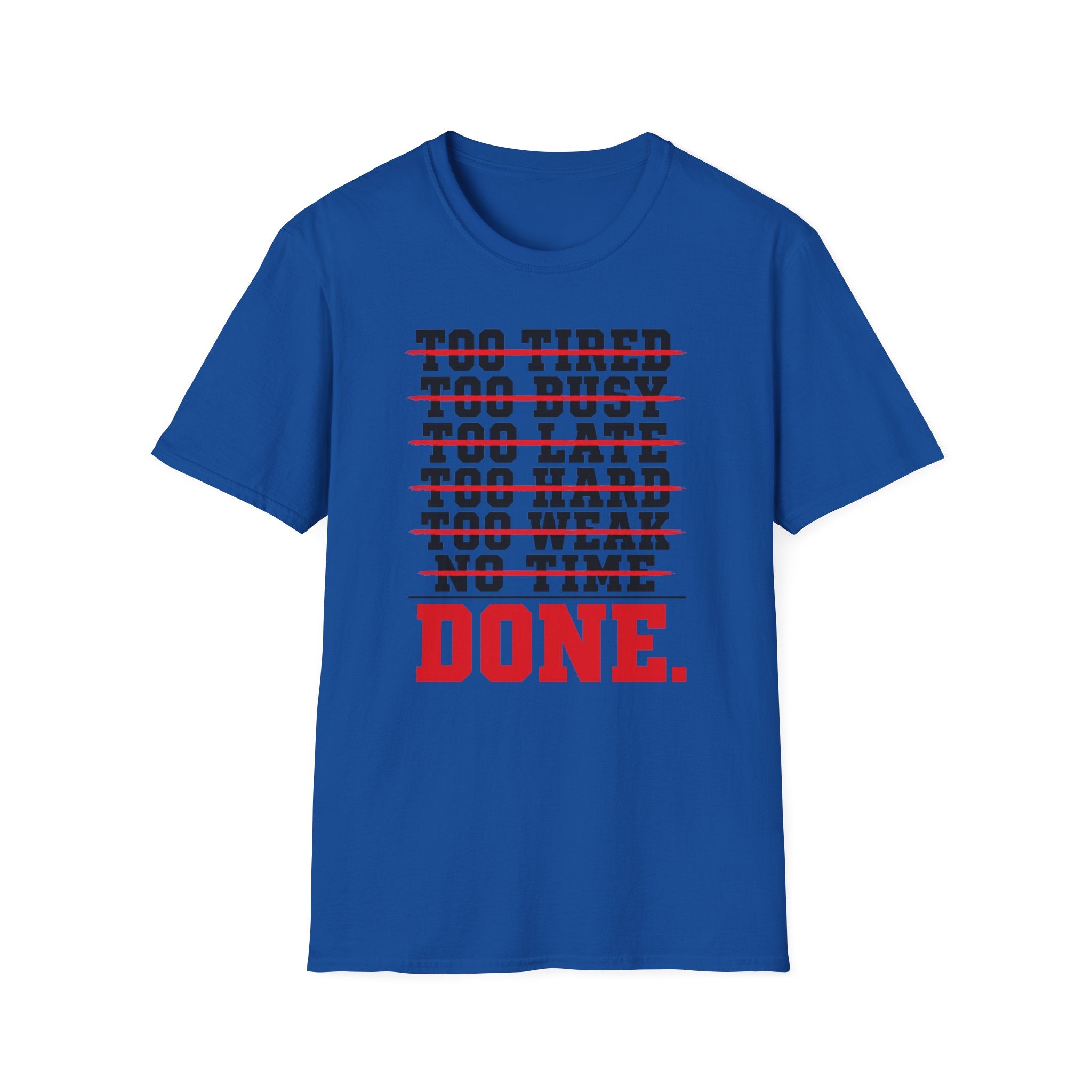 Done — Fitness & Hustle Workout Tee