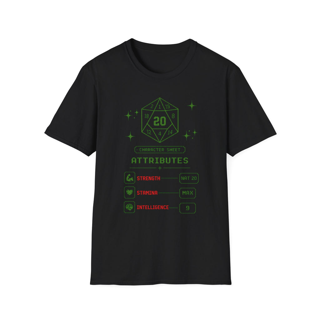 Gym RPG Stats Tee