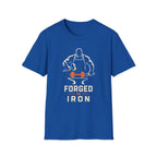 Forged In Iron Black – Blacksmith Hammer & Anvil Graphic Tee