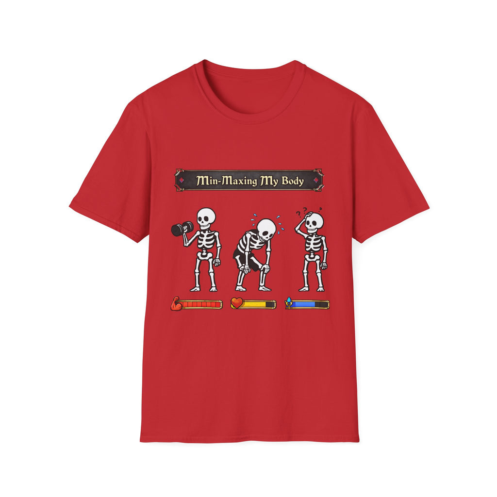 Min Maximizing My Body Skeleton Workout T-Shirt