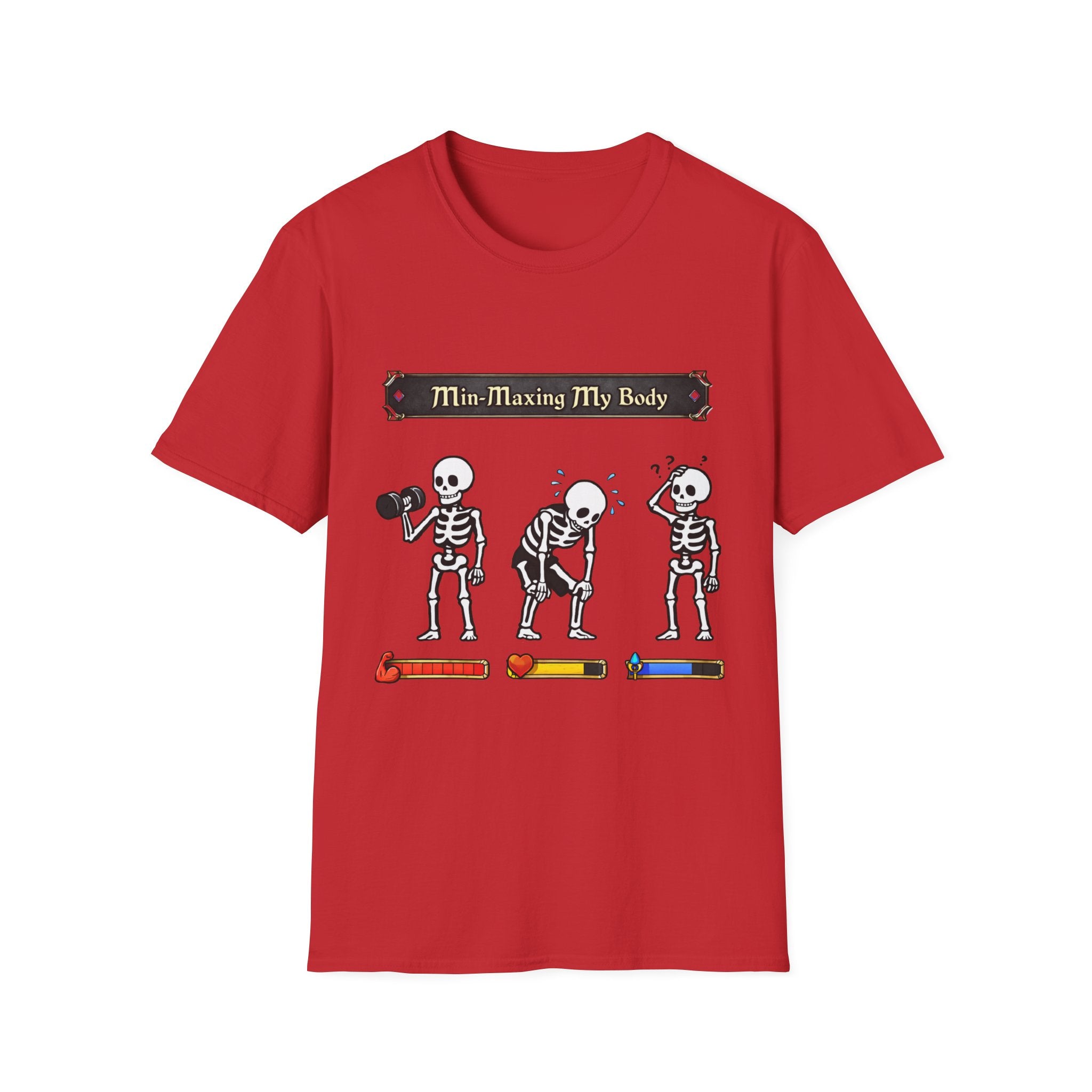 Min Maximizing My Body Skeleton Workout T-Shirt