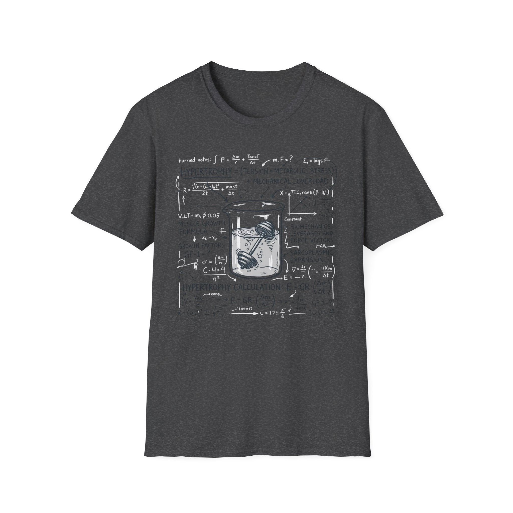 Hypertrophy Beaker & Equations Graphic Tee