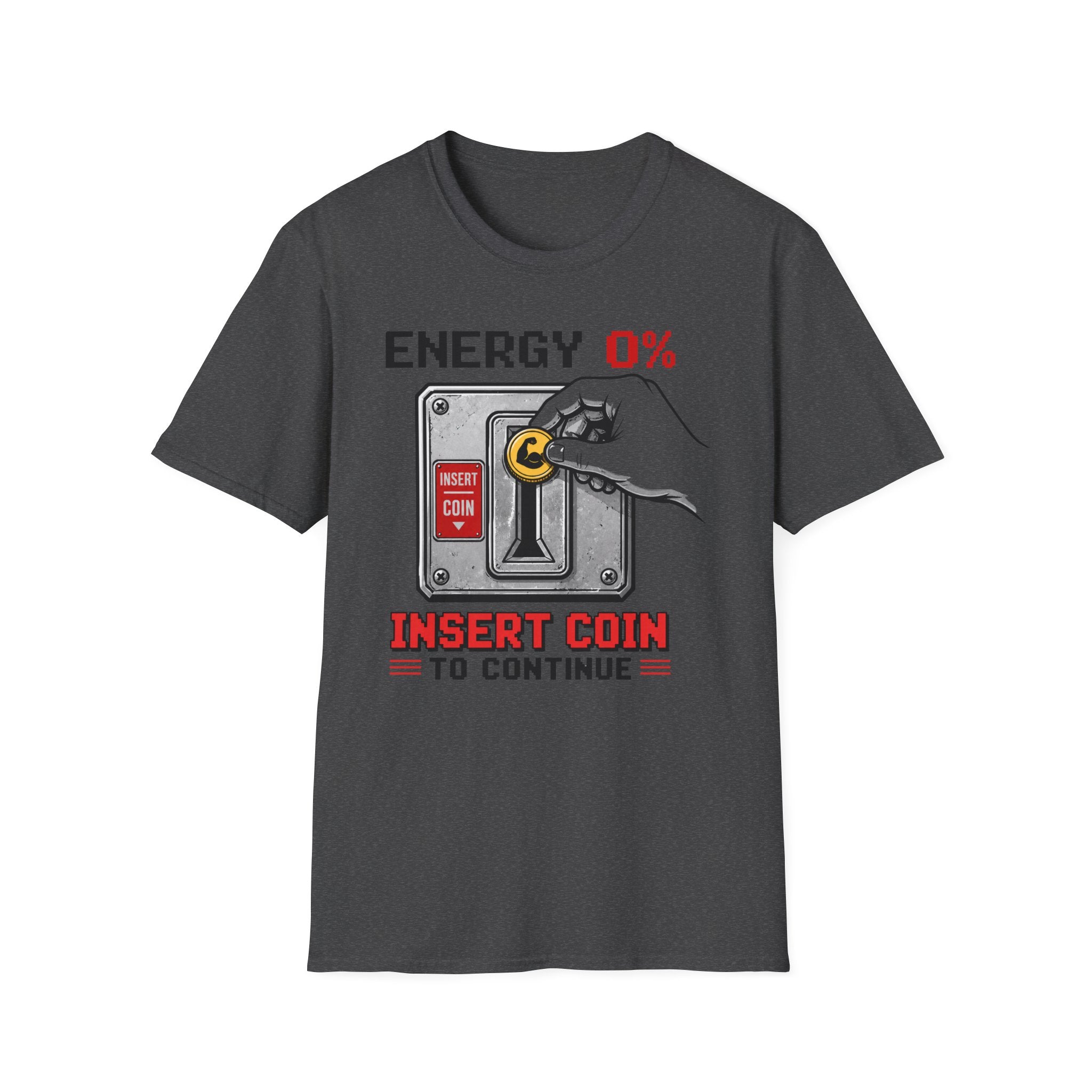 Energy 0% "Insert Coin to Continue" T-Shirt