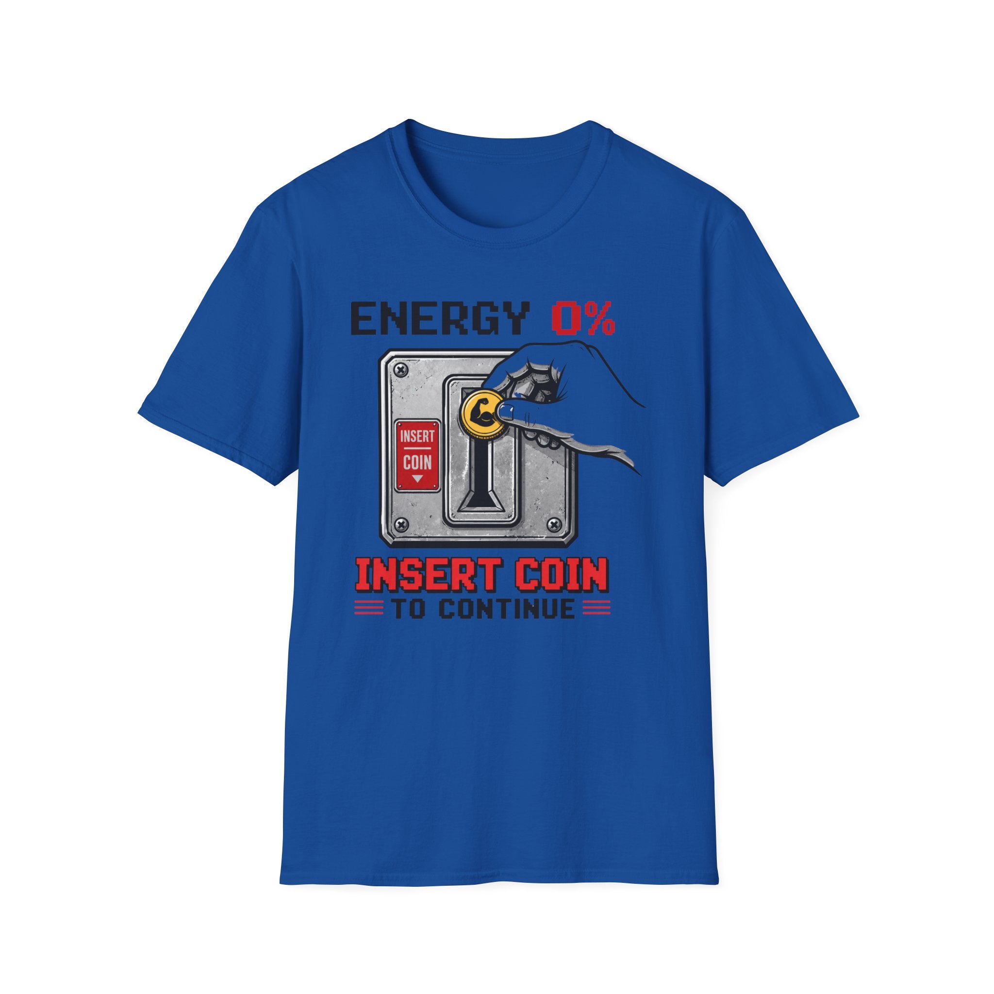 Energy 0% "Insert Coin to Continue" T-Shirt