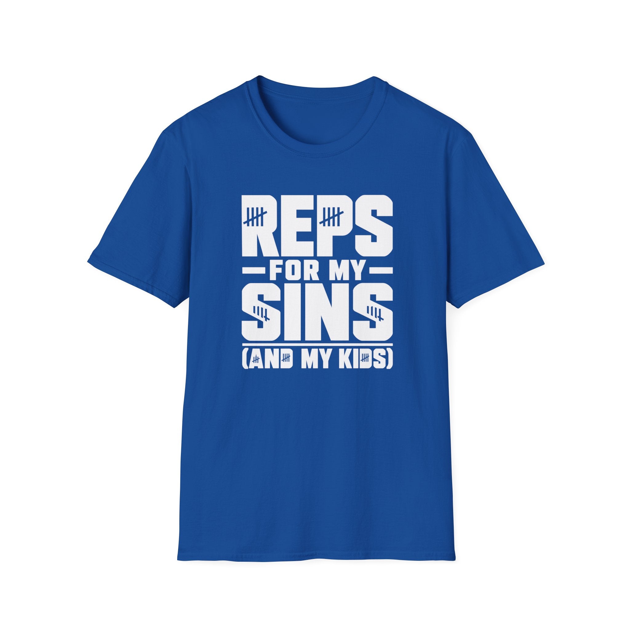Reps For My Sins (and My Kids) Motivational Gym Tee