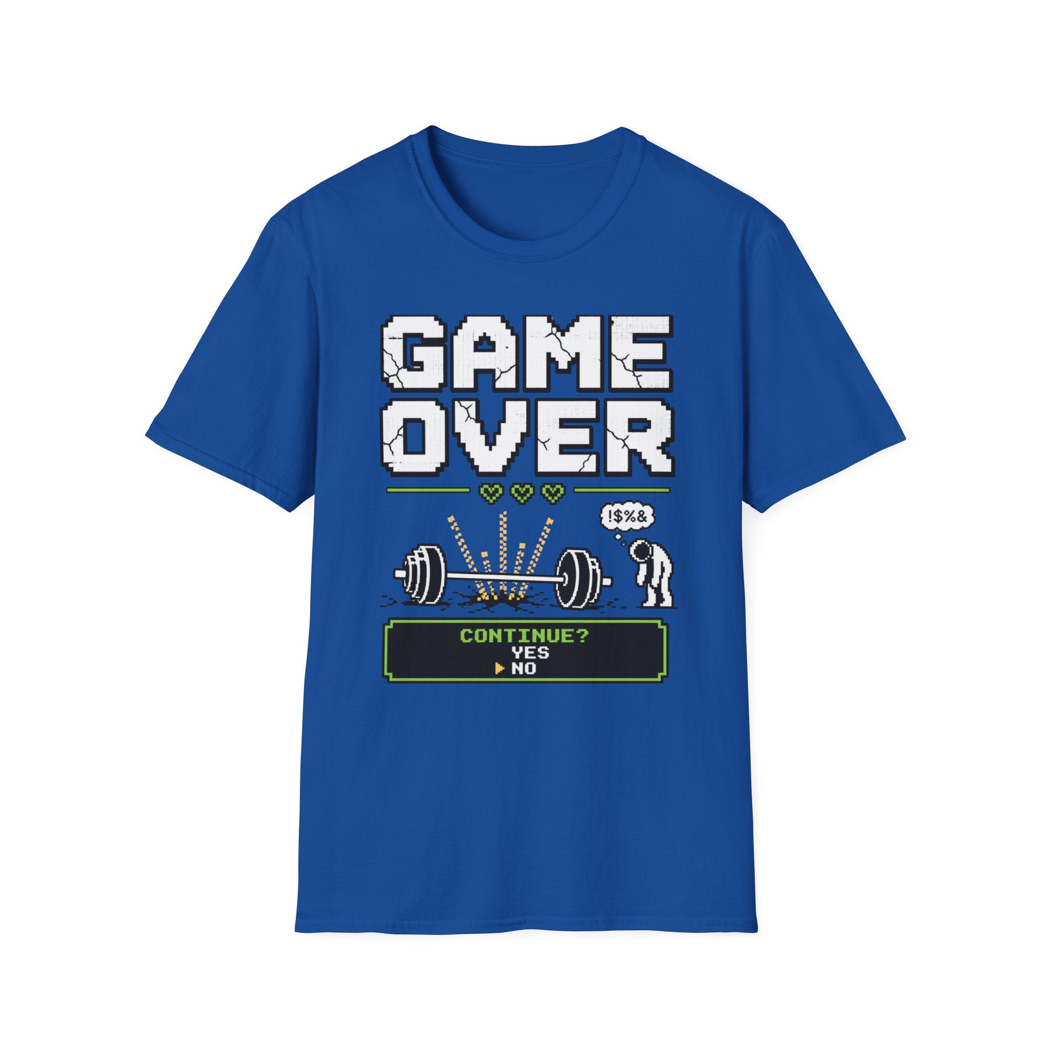 Game Over — Retro Pixel Gym Tee