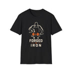 Forged In Iron Black – Blacksmith Hammer & Anvil Graphic Tee