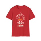 Forged In Iron Black – Blacksmith Hammer & Anvil Graphic Tee
