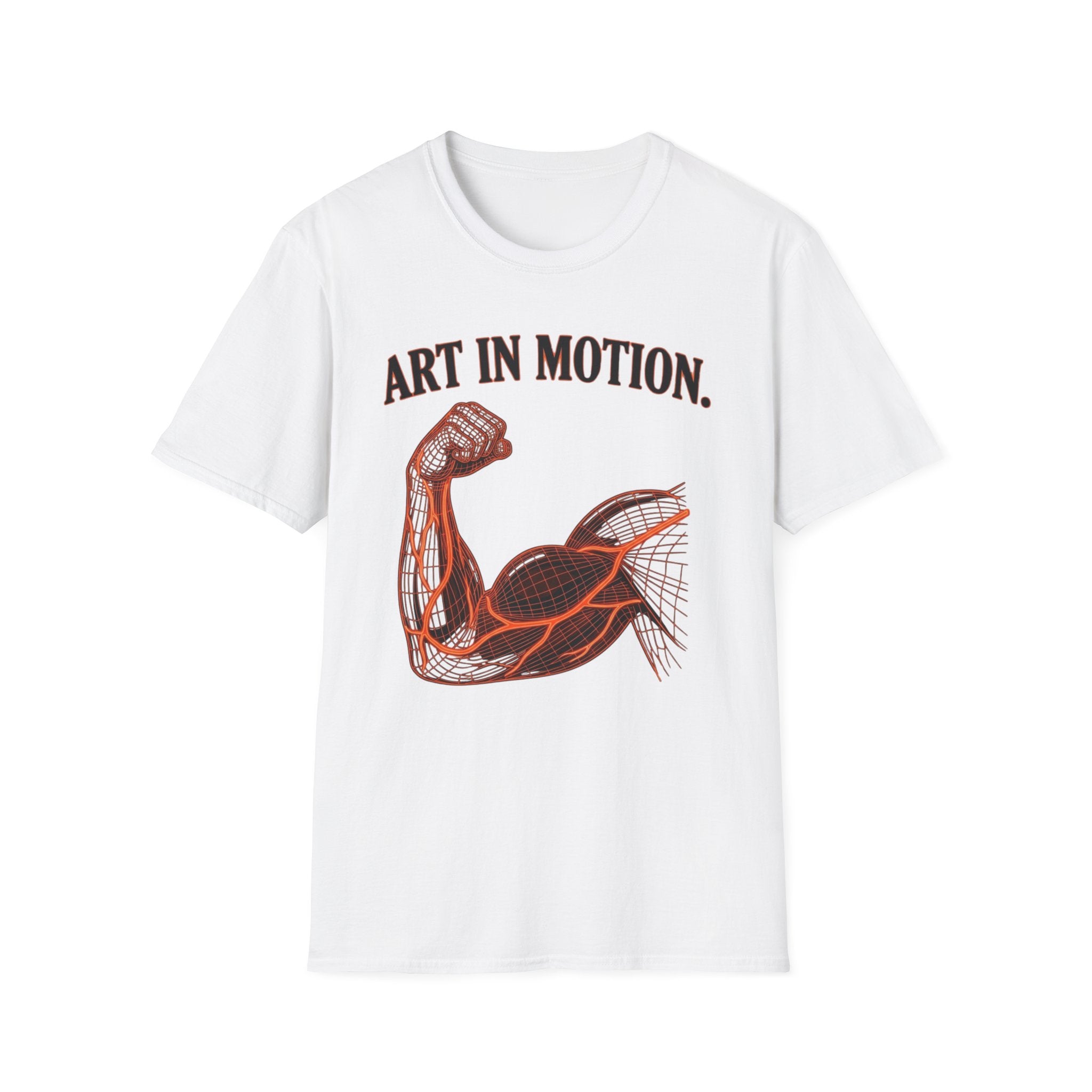 Art In Motion — Graphic Muscular Arm Tee