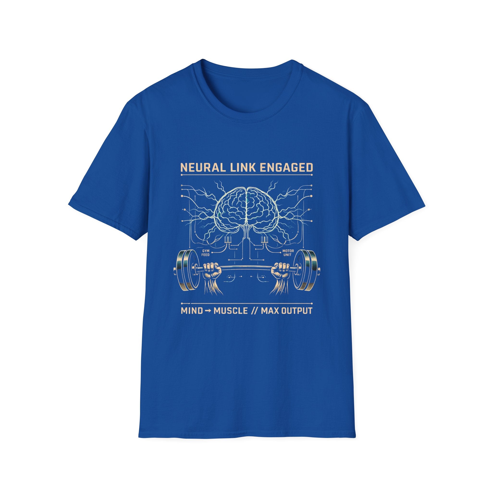 Neural Link Engaged — Mind + Muscle Gym Tee