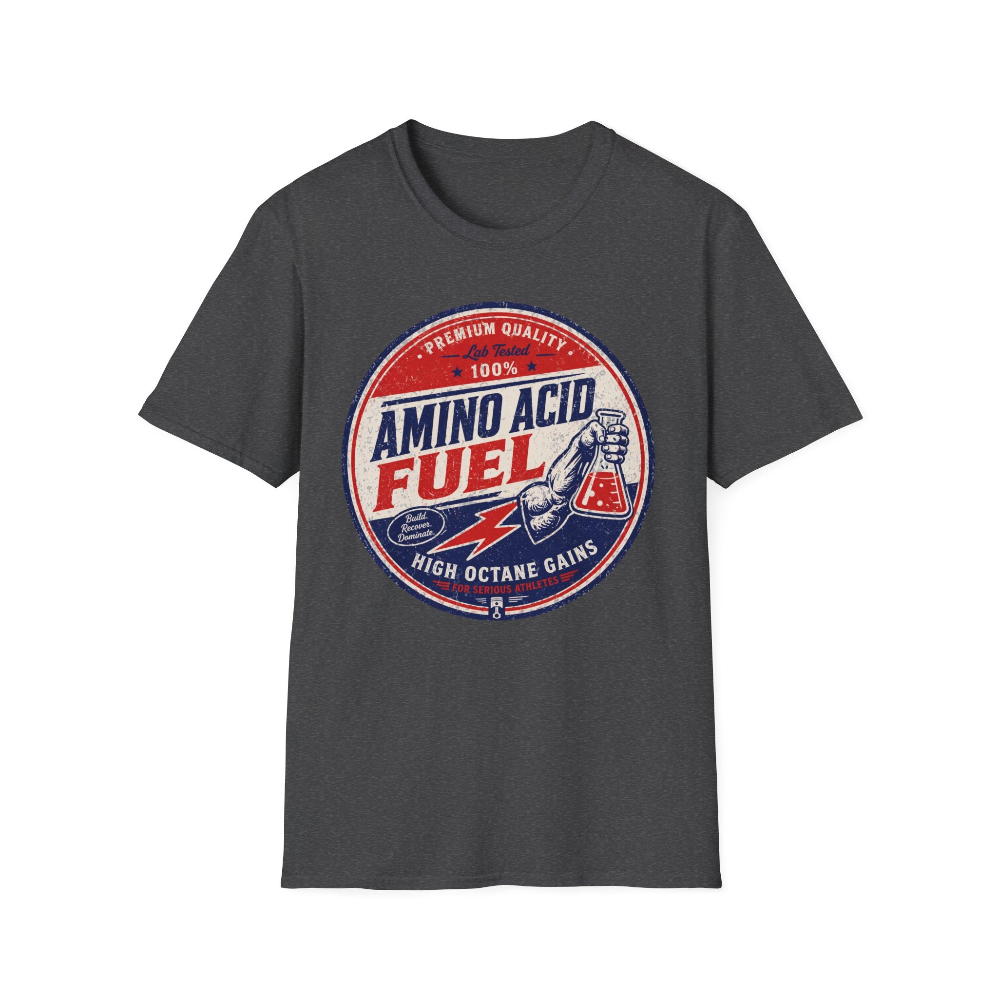 Amino Acid Fuel Tee – Retro Fitness Shirt