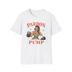 Pardon My Pump T-Shirt – Retro Weightlifting Kettlebell Fitness Tee