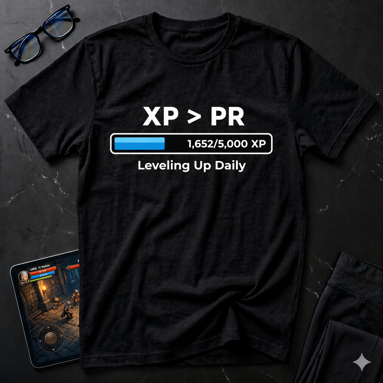 XP > PR Leveling Up Daily -  XP Progress T-Shirt