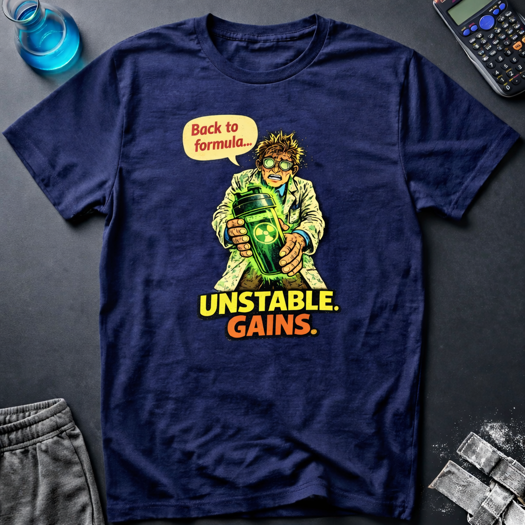 Back to Formula - Unstable Gains | Comic Book Scientist Gym Tee