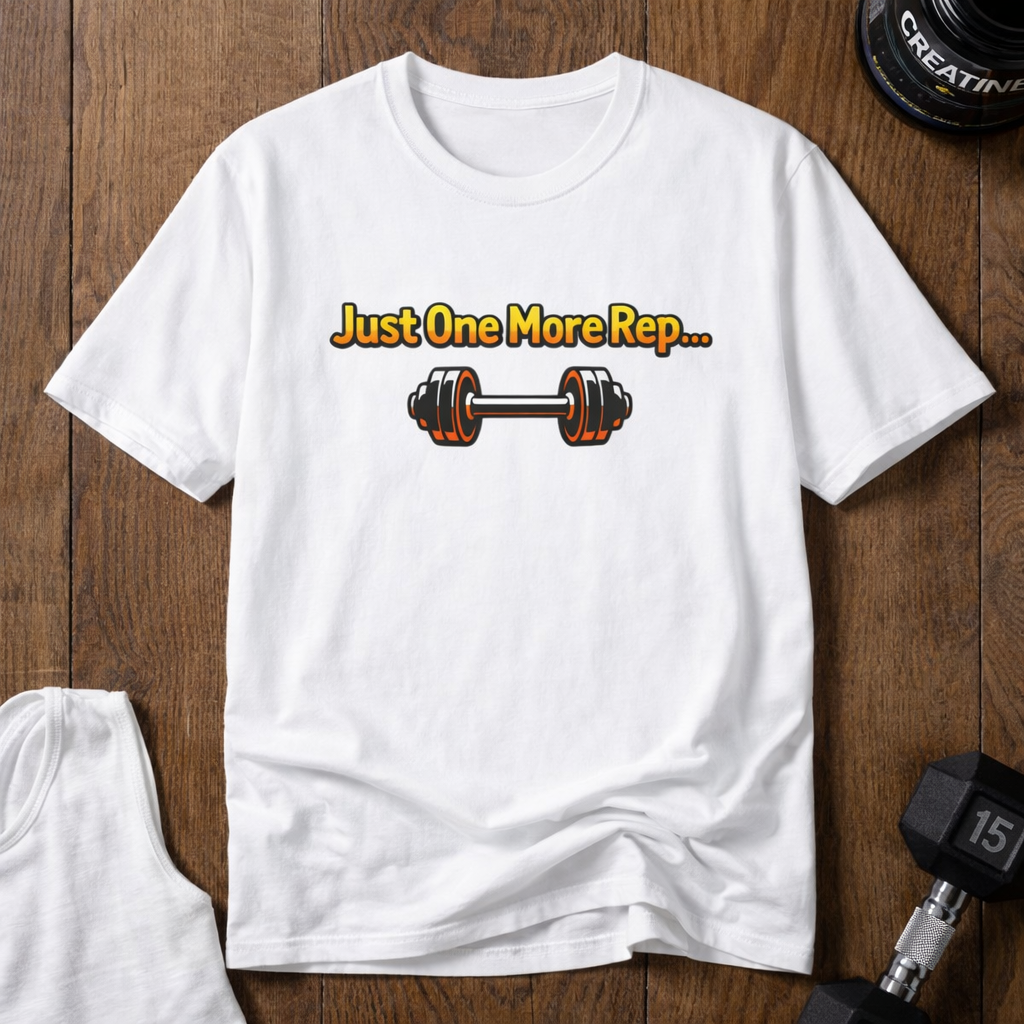 Just One More Rep — Motivational Gym Shirt