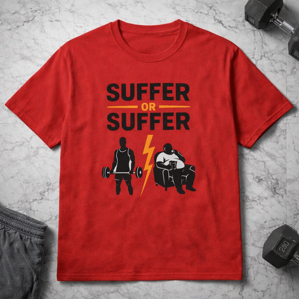 Suffer or Suffer Gym | Motivation Workout Tee